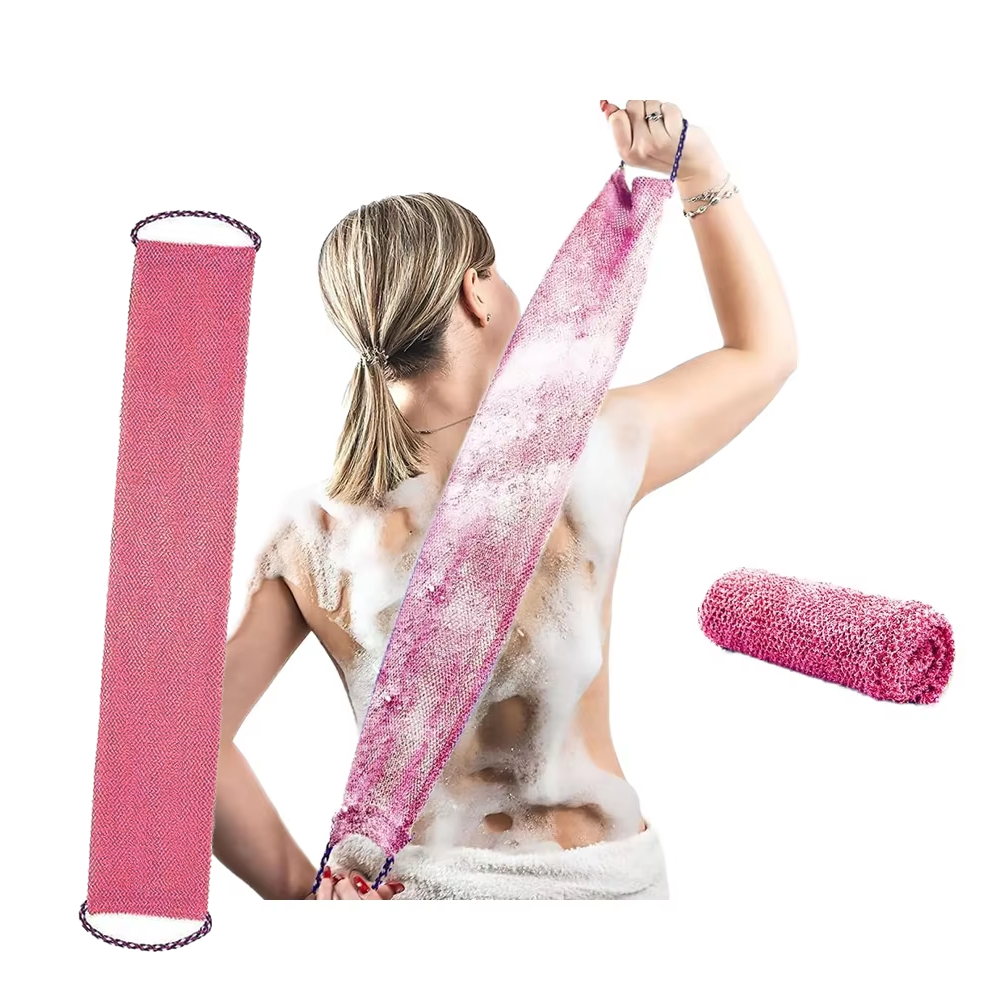 Customized Back Scrubber Strap Reusable Exfoliating Bath Belt OEM Manufacturer