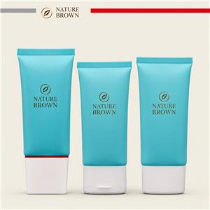 Custom plastic cosmetic squeeze tubes set for skincare, lotion, sunscreen and beauty packaging