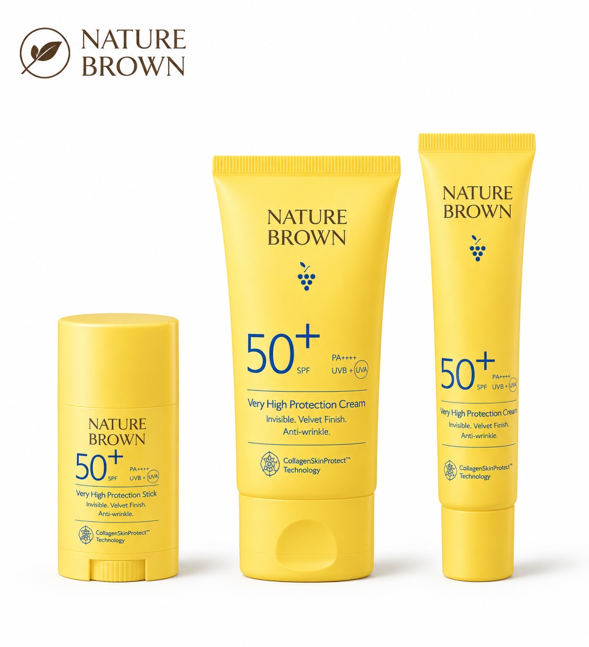 Custom Sunscreen Cosmetic Tube Packaging Set | SPF 50+ Skincare & Sun Care Tube