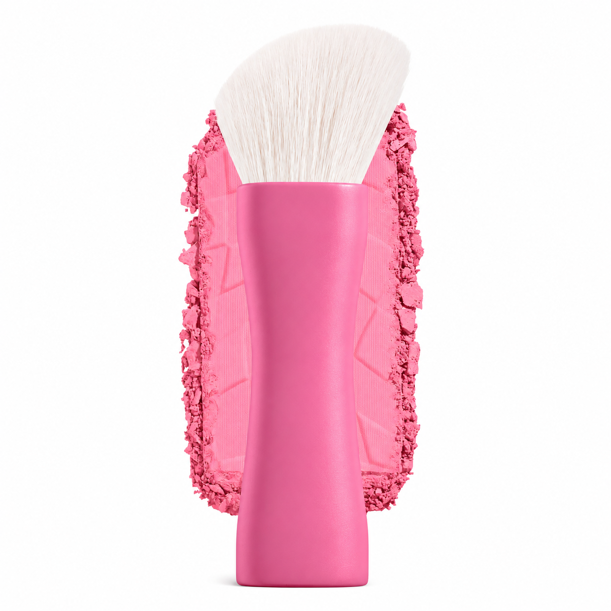 Professional soft synthetic blush brush for powder cream and liquid blush application