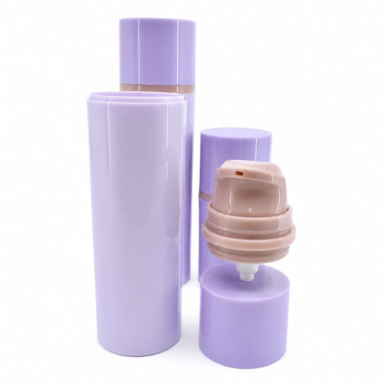 Airless Pump Bottle – Refillable Cosmetic Packaging Bottle for Skincare, Lotion & Cream