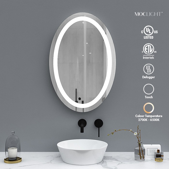 Supply Frameless Oval Bathroom Wall Vanity Mirror Factory Es Foshan Jianyi Technology Limited Supply Frameless Oval Bathroom Wall, Vanity Mirror Frameless Oval
