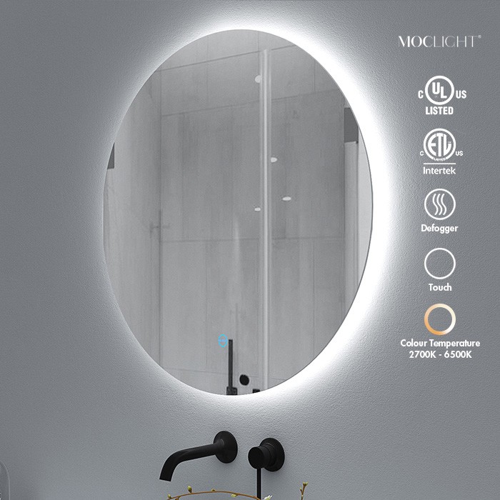 led illuminated bathroom mirror Factory