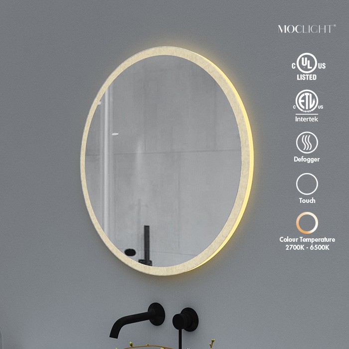 Frameless Bathroom mirror with lights Factory