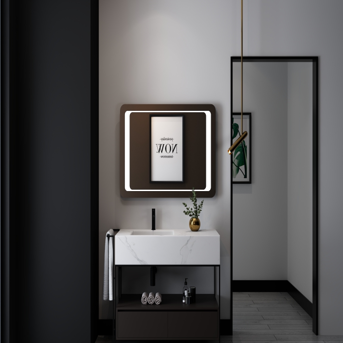 LED Demister badeværelse spejl