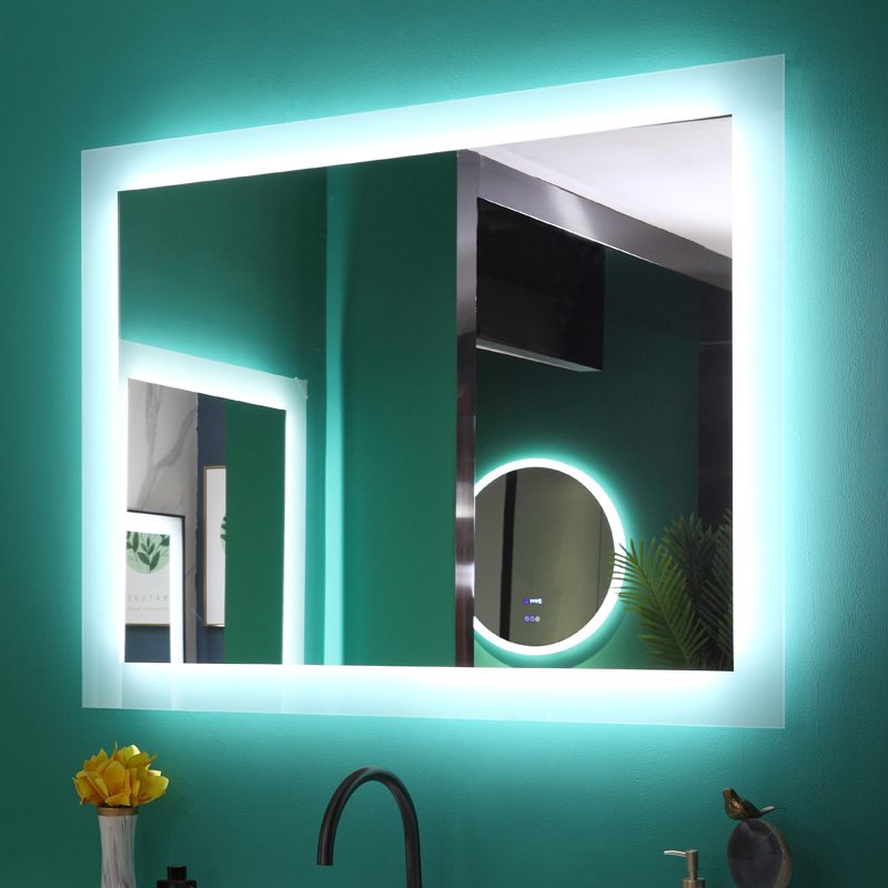 Wall Mounted Hotel LED Lighted Bathroom Mirror Factory
