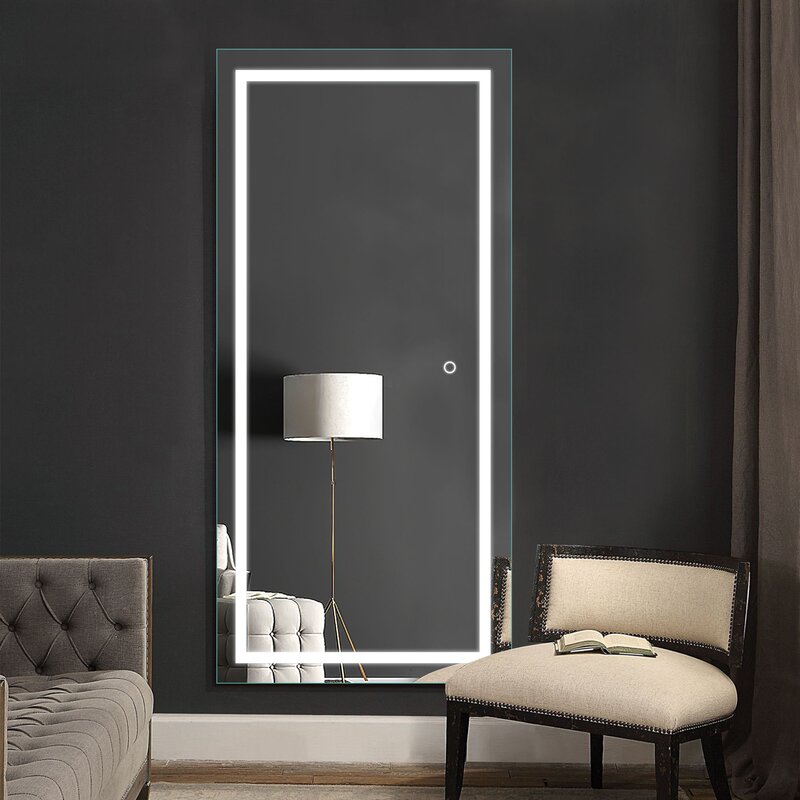 Full Length Salon Mirror With Led Light Factory