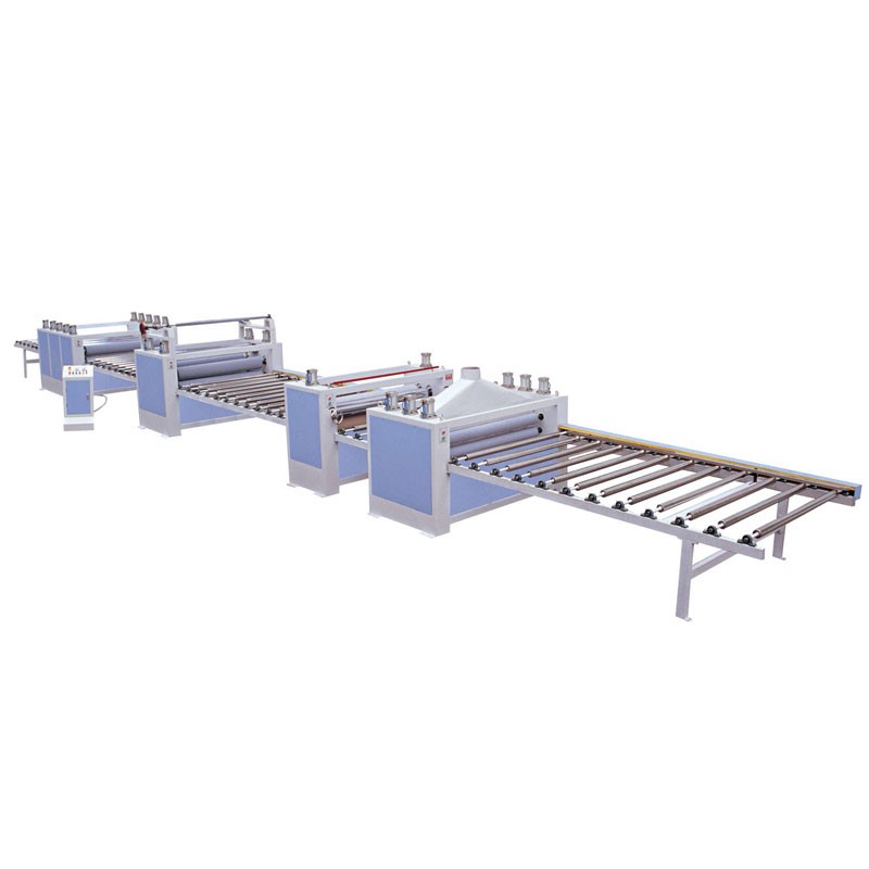 Machine et ligne de stratification de panneau