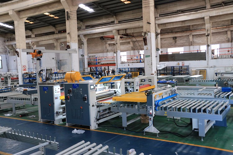 Transparent High glossy PET film PUR panel laminating machine line