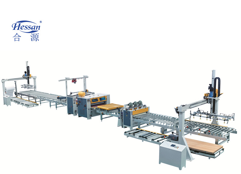 Garis mesin laminating lem PUR HOT Melt otomatis penuh