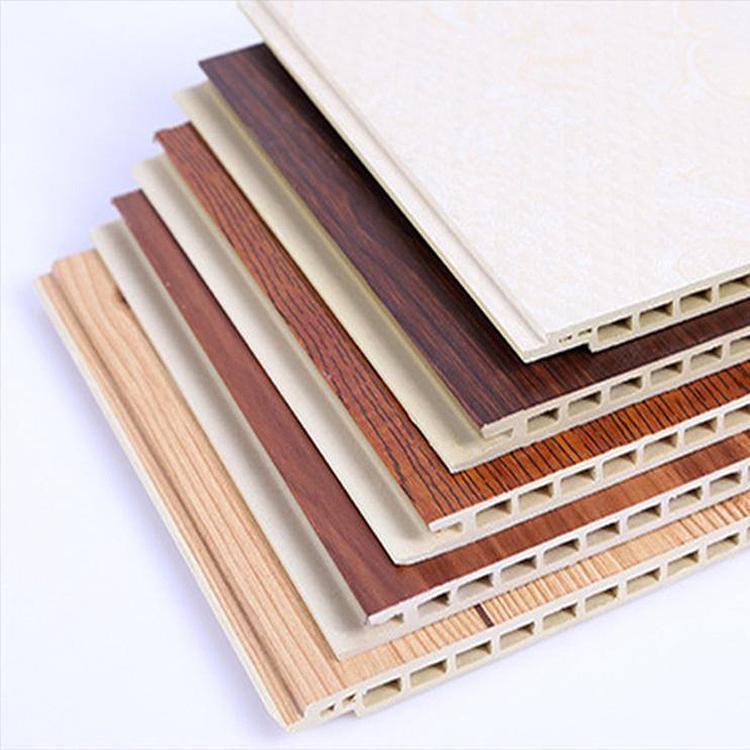Bamboo wood fiber board sa flat laminating machine para sa PVC application