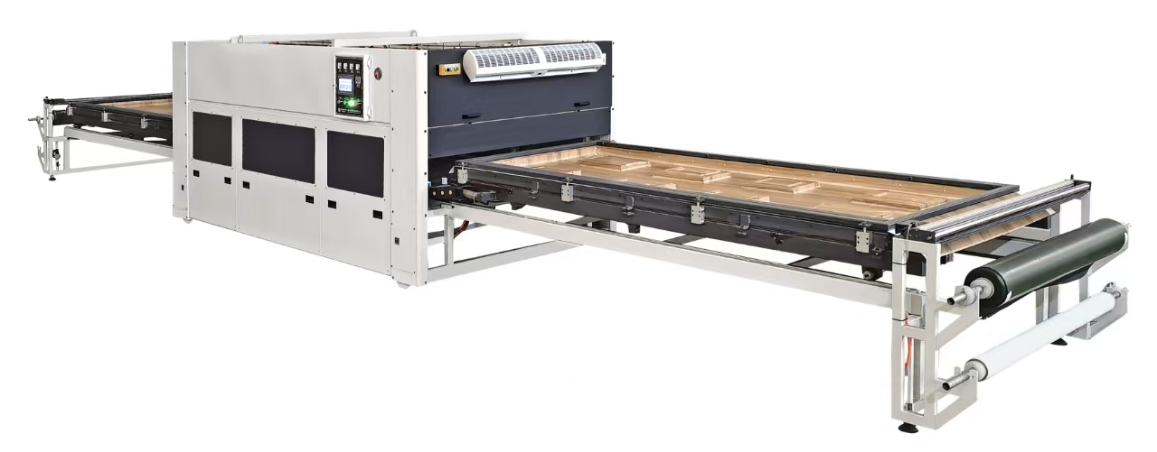 Vacuum membrane press machine