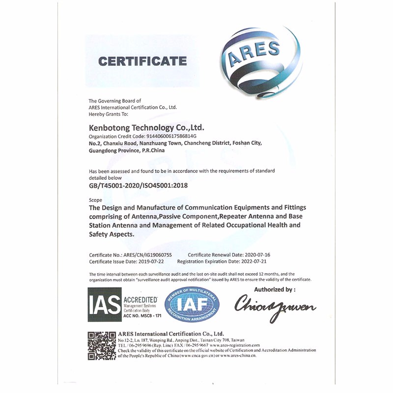 Certificação ISO45001:2018