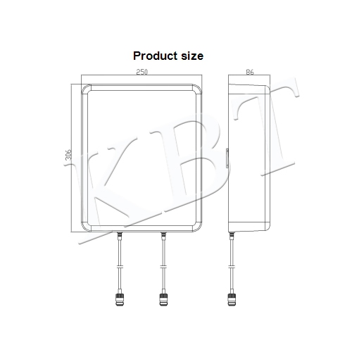 698-3800MHz Indoor Wall Mounting Antenna 
