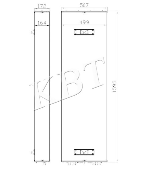 Antenne 5G de panneau de station de base XPOL 703-803MHz 16dBi 2-12°