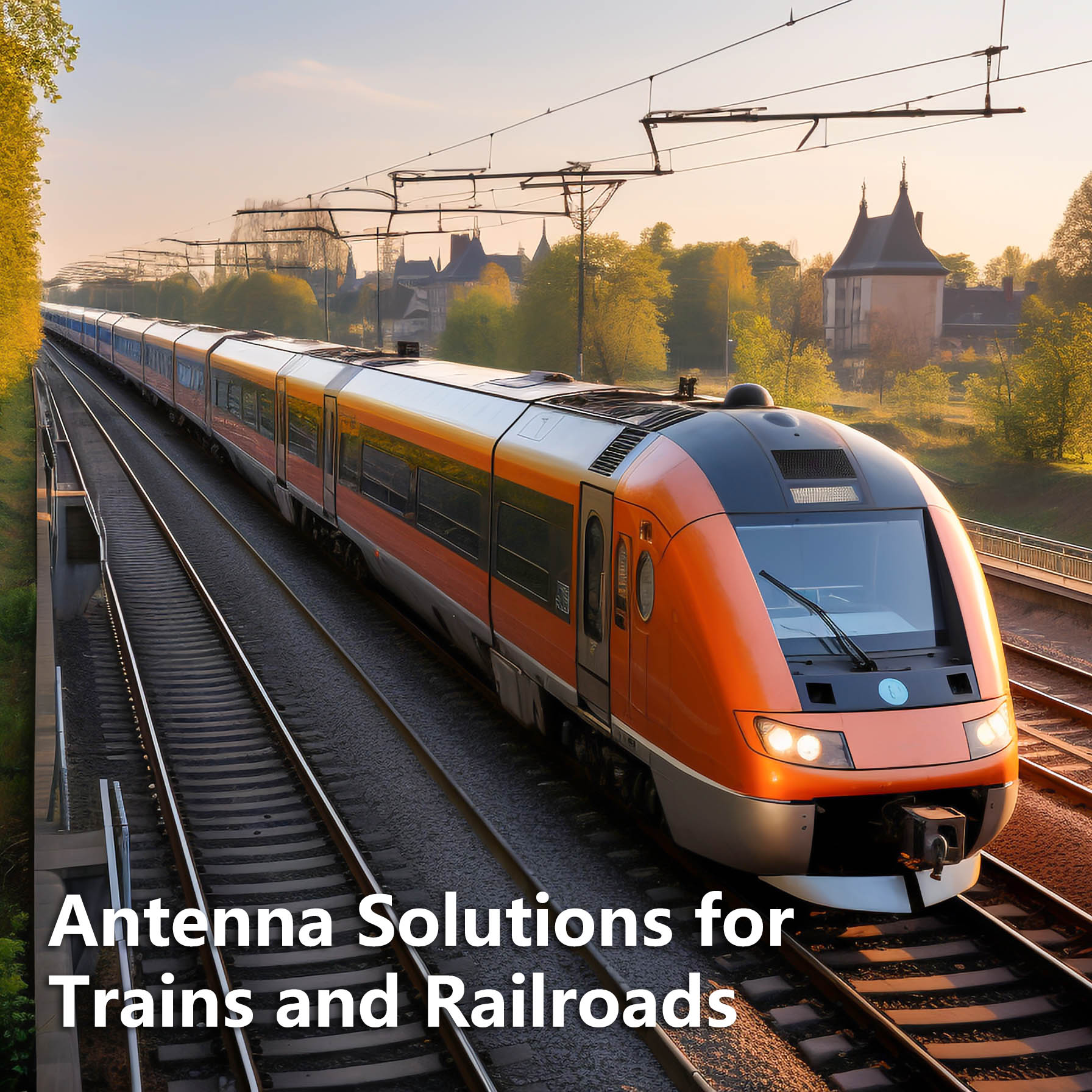 Solutions d'antennes pour trains et chemins de fer