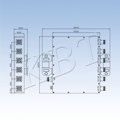 6 Freq 600-3800MHz Diplexer