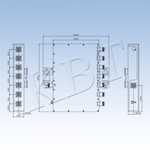 7Freq 600-3800MHz Diplexer