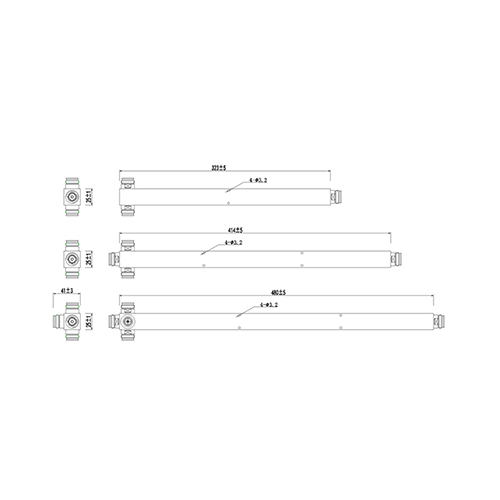 Serie di splitter di potenza 350-6000 MHz