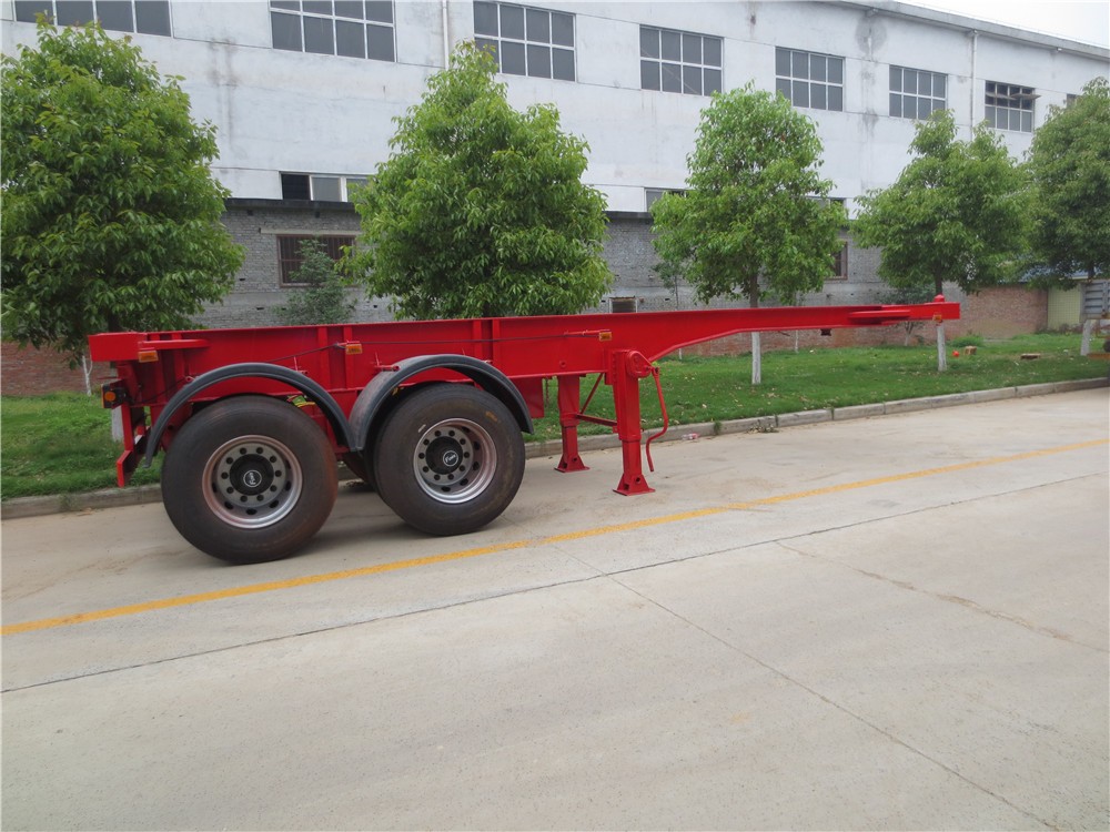 Китай 2-осный 20-футовый каркасный полуприцеп-контейнеровоз ISO, производитель