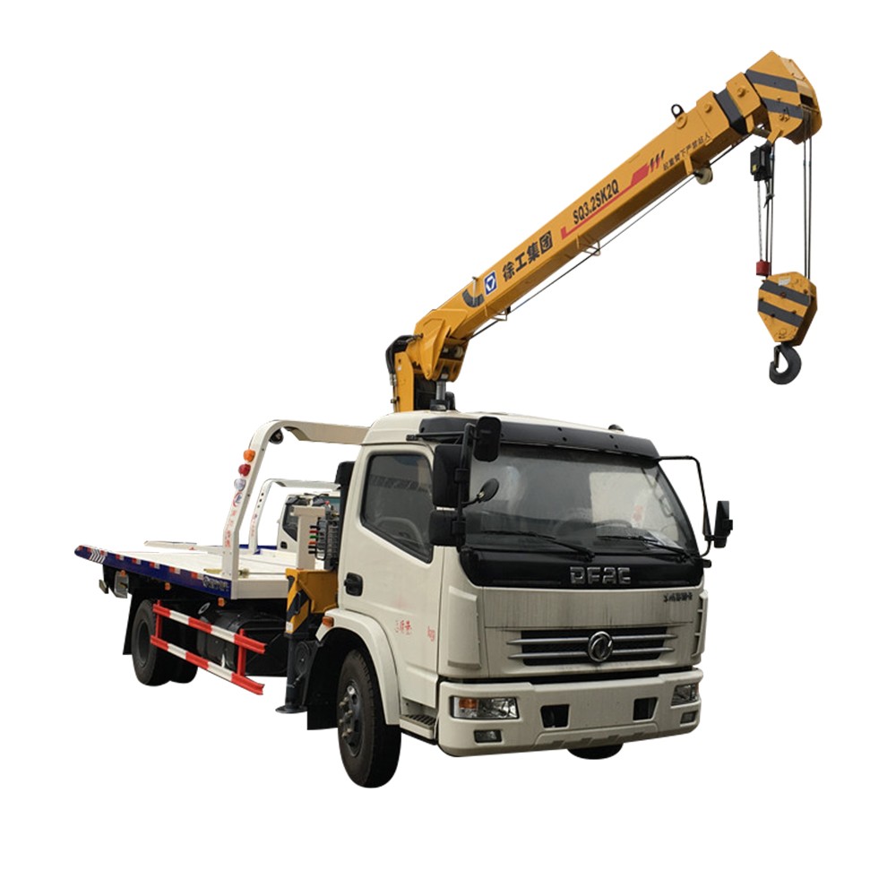Dongfeng 6 Ton Recovery Truck Dengan Crane