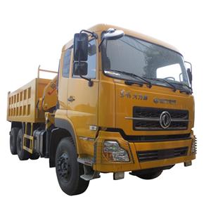 Dongfeng 30 Ton Dump Truck Dengan Crane