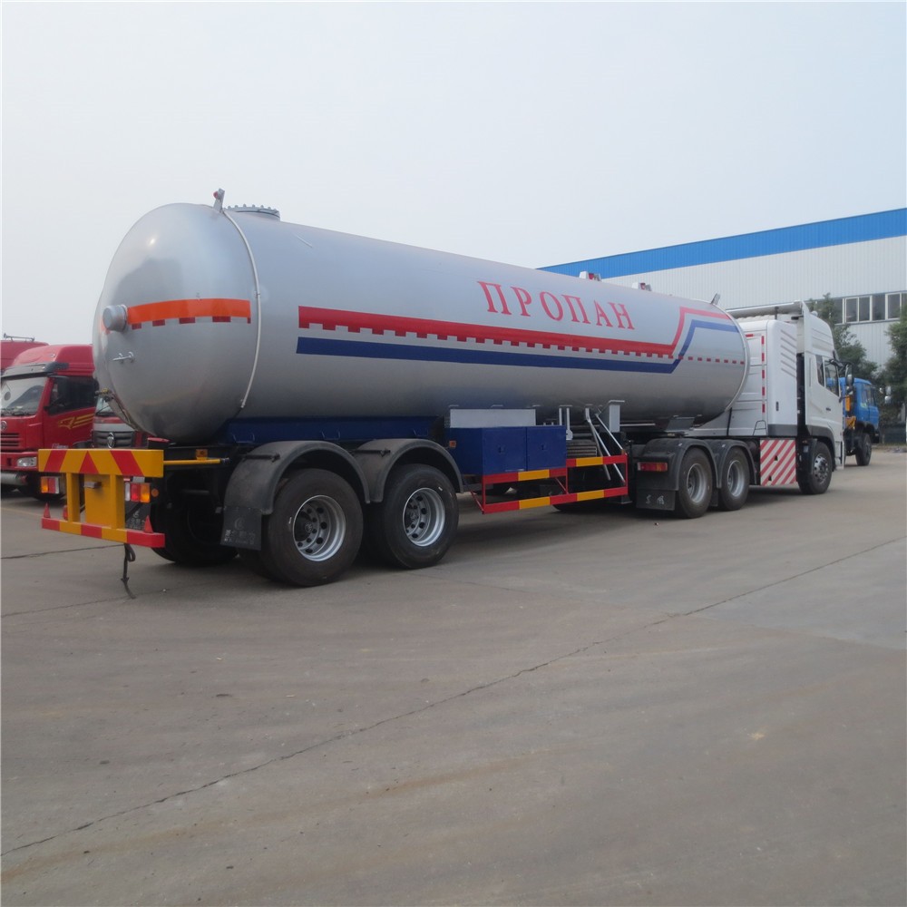 2 Axle 40.5 Cbm 17 Ton Lpg Tanker Semitrailer