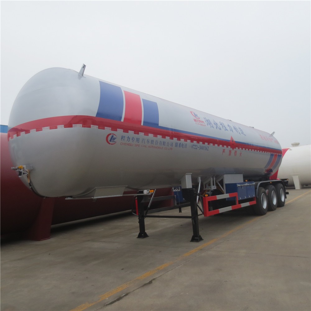Китай Транспортный прицеп сжиженного газа объемом 49,6 м3 20,8 тонны, производитель