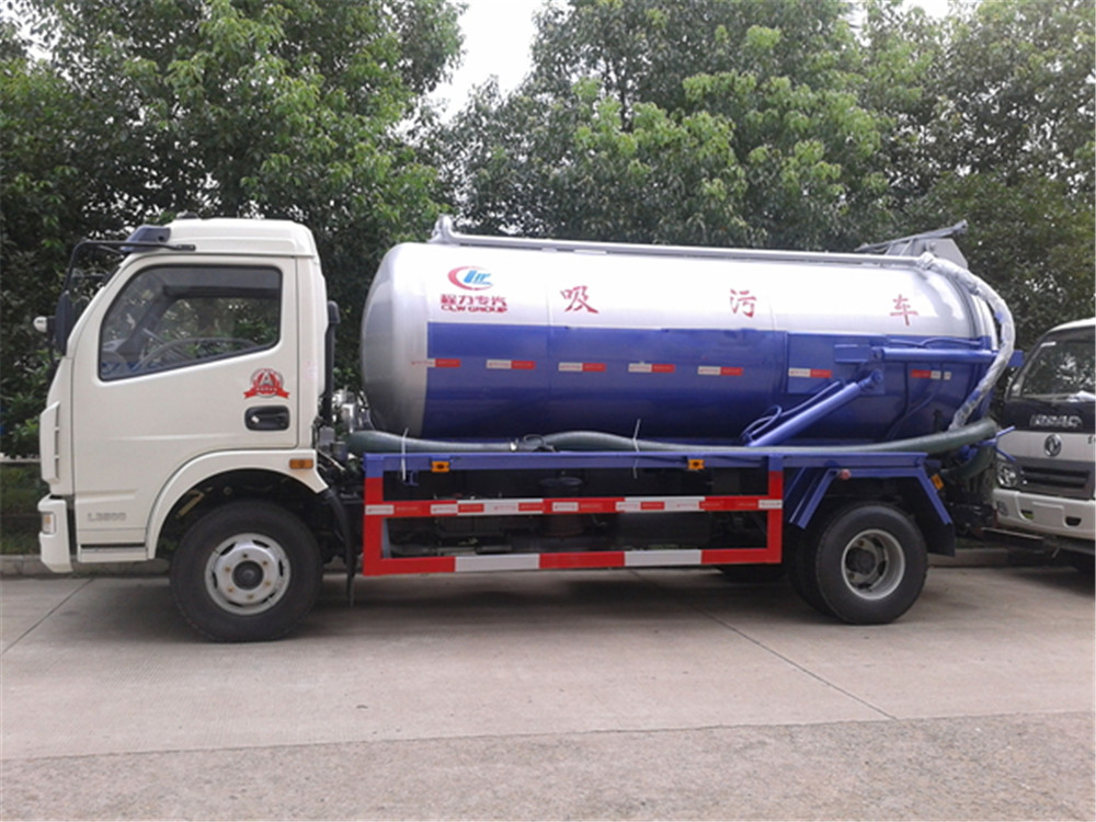 Camión de aguas residuales de 6 cbm
