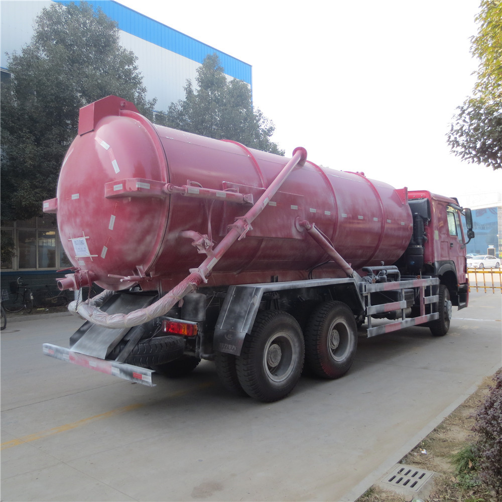 HOWO 16 cbm sewage suction truck