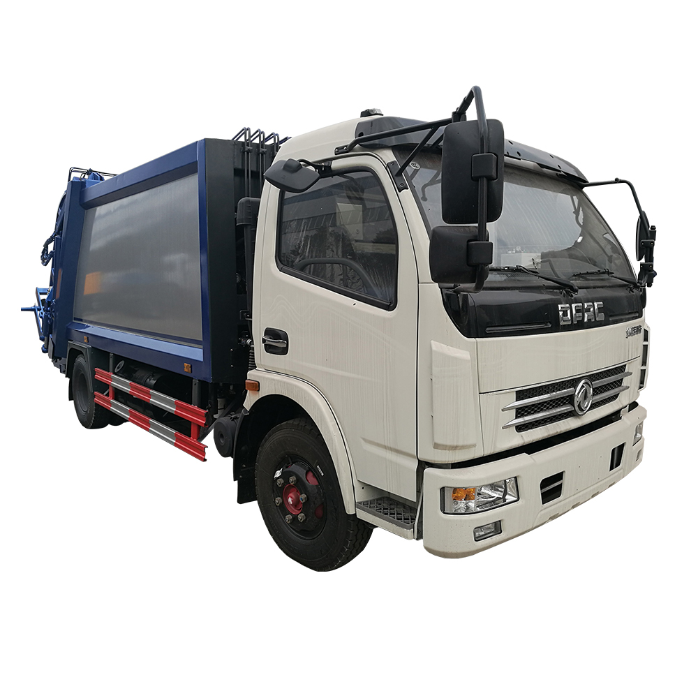 camión compactador de basura del cargador trasero