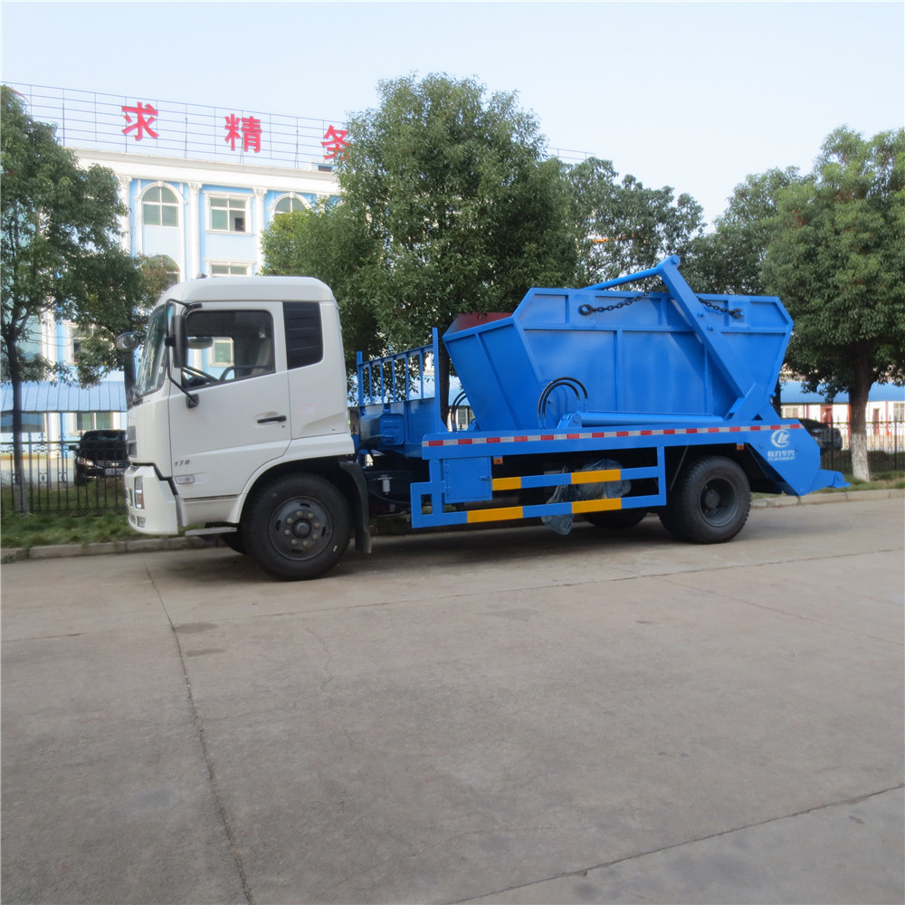 8 m3 हाइड्रोलिक लिफ्टर कचरा ट्रक