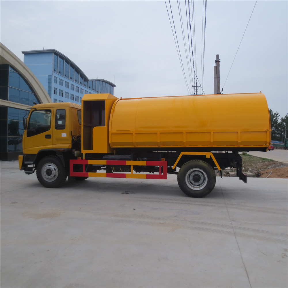 8 m3 garbage container truck