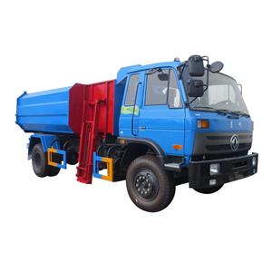 डोंगफेंग 6 व्हील बिन लिफ्टर कचरा ट्रक