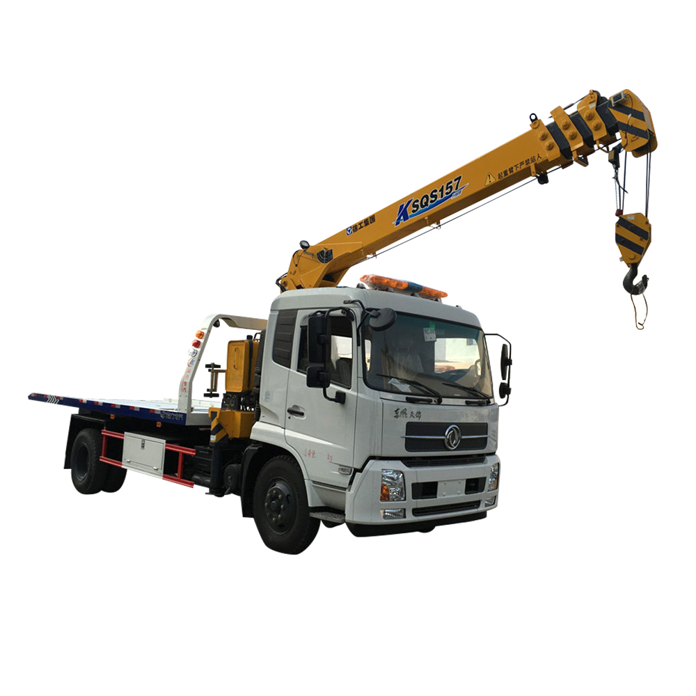 rollback truck with crane