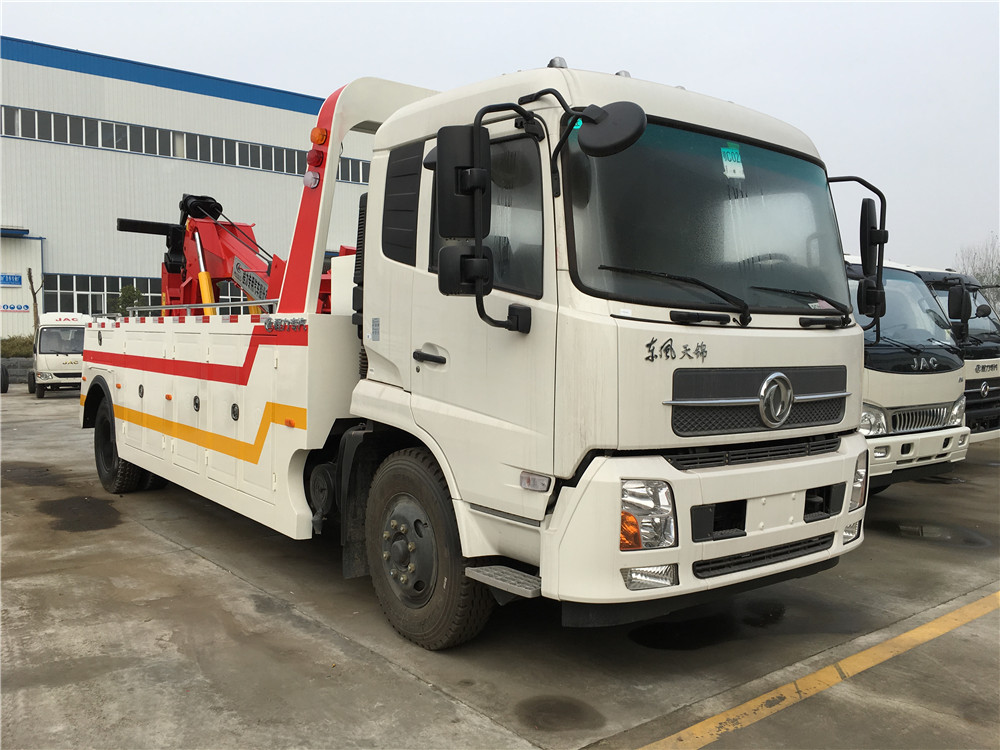 Dongfeng camión de remolque de grúa de 10 toneladas