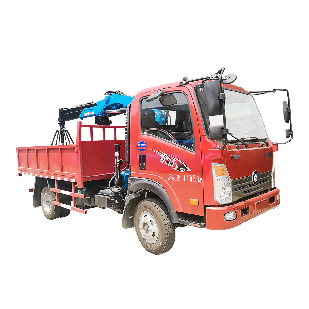 tipper truck mounted crane