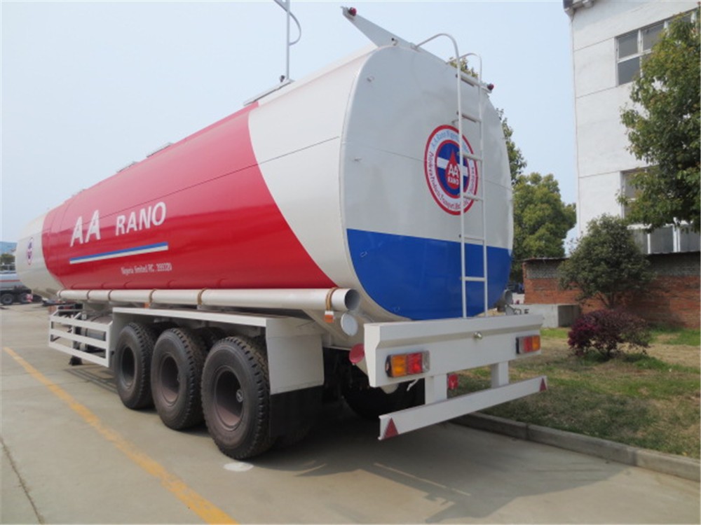 3 axle oil tank transport semi trailer 50000 liters