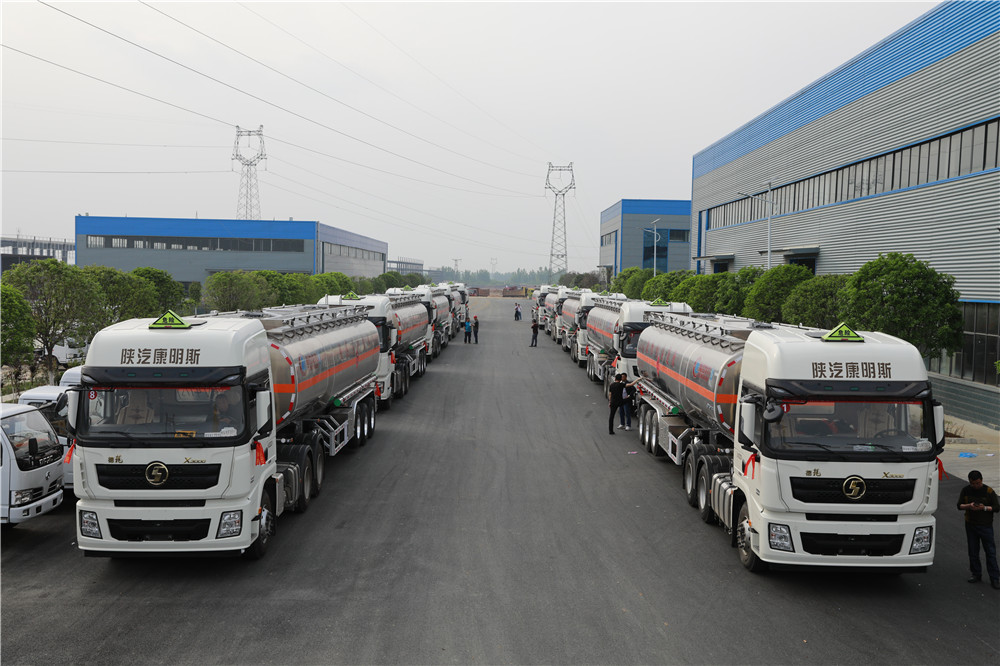 50000 liter tangki bahan bakar semi-trailer