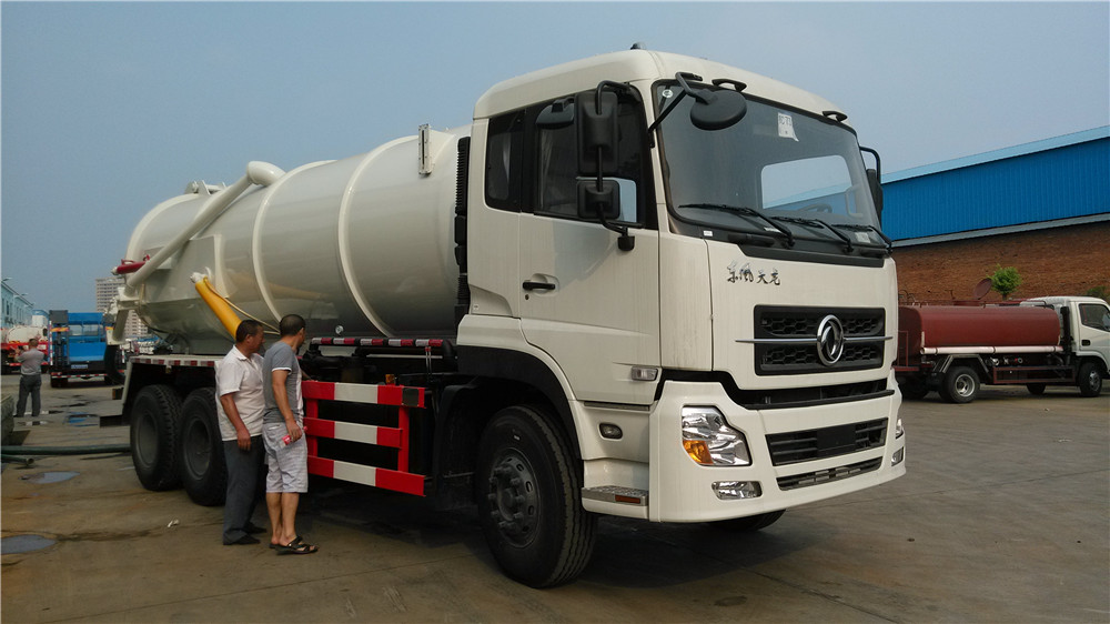 Camión de succión de aguas residuales de 16 cbm