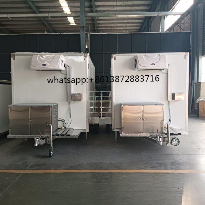hot sale 2 axle refrigerated trailer 15cbm