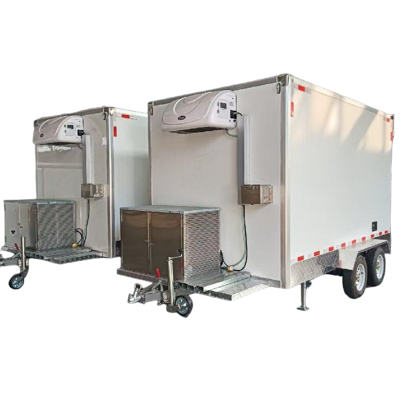 hot sale 2 axle refrigerated trailer 15cbm