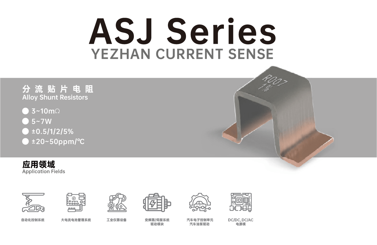 High Precision Alloy Shunt 3mΩ to 10mΩ