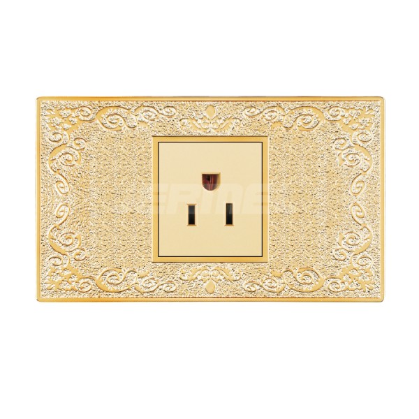 10-16A 110-250V High quality Golden Flower Home Power Single Socket