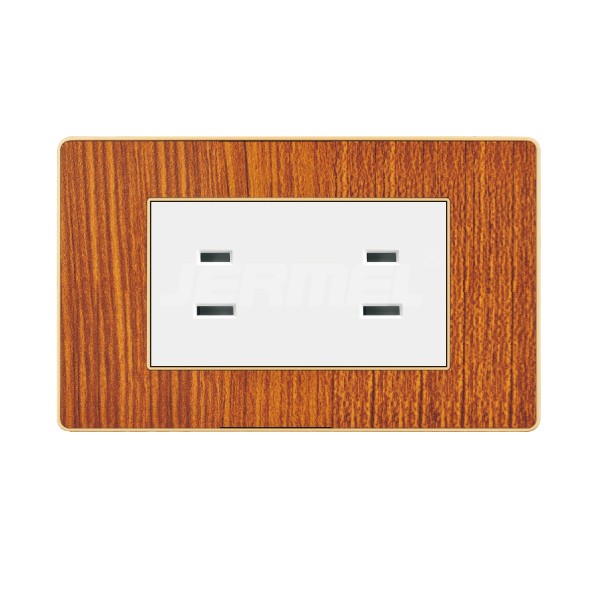 plug 110-250V Standard Home Power Duplex Flat Pin Socket