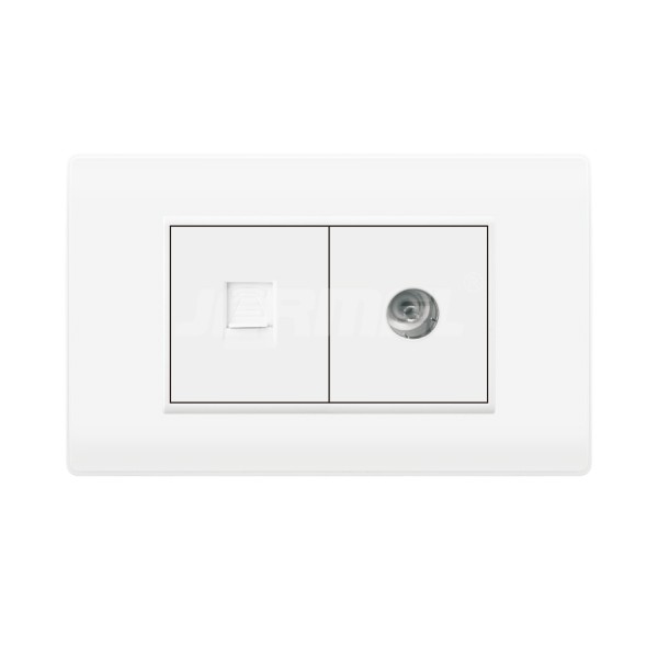 High Quality IEC Certificated TV+TEL Wall Socket