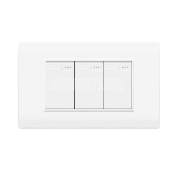 10-16A 110-250V 3 Gang 1 way Standard IEC Certificated Wall Switch