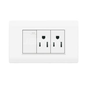 10-16A 110-250V Home Power 1 Gang 2 Way Wall Switch+double Single Socket