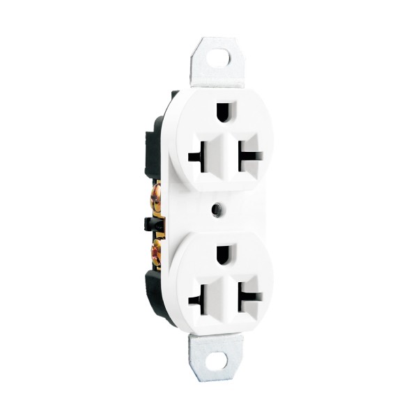 20A 125V AC Standard Electrical Duplex Receptacle Concave Cover