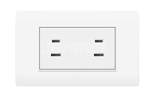 duplex flat pin socket